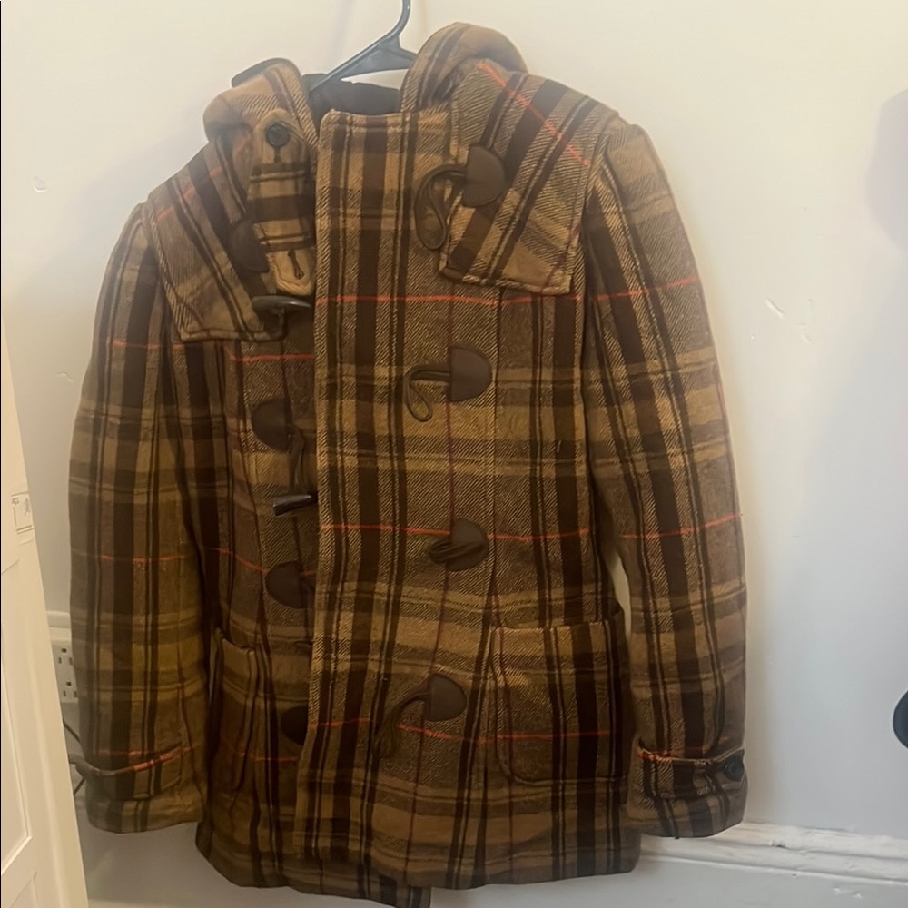 Ralph Lauren Brown Plaid Women's Coat